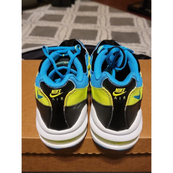 Nike Air Max 95 Black Teal Neon Green Athletic Shoes Youth Size 7Y - Picture 5 of 7